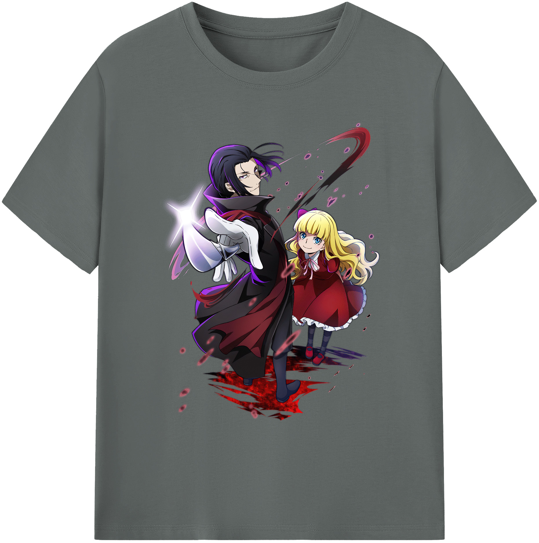 （画像用） 文豪ストレイドッグス Bungo Stray Dogs 綿100％ メンズ半袖Tシャツ｜肌触りやわらか＆通気性